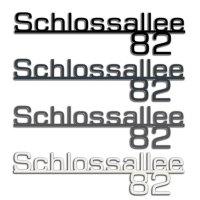ZALAFINO Edelstahl Schriftzug mit Hausnummer und...